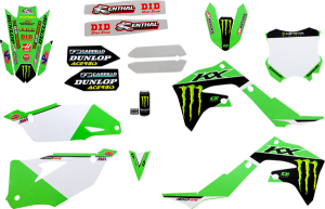 Complete Graphics Kit Black, Green, 1, nordicamoto.ro