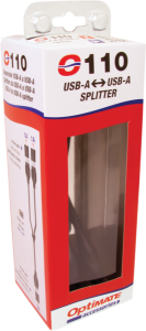 Usb Y-splitter Black, 2, nordicamoto.ro