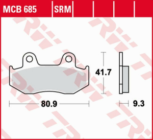 TRW szinterezett hátsó fékbetétek a következő modellekhez: HONDA SCV 110 LEAD '08–'09 / CH 125 SPACY '94–'99 / PS 125/150 '06–'13 / SES 125/150 '02–'06, nordicamoto.ro