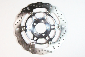 Round Hpsr Solid Brake Rotor Silver, Stainless Steel