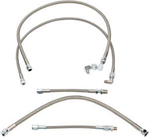 Stainless Steel Braided Oil Line Kit Stainless Steel, 1, nordicamoto.ro