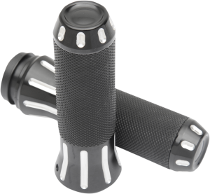 Custom Grips Black, Silver