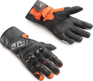 KTM SP-2 V2 bőr kesztyű, fekete/narancssárga