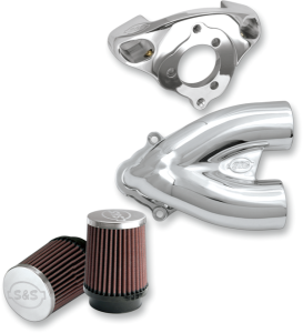 Tuned Induction 2-1 Air Cleaner For Super E-g Carb Silver, 2, nordicamoto.ro