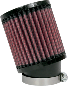 Universal Clamp-on Air Filter Black, Red