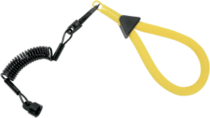 Floating Wrist Lanyard Black, Yellow, 1, nordicamoto.ro