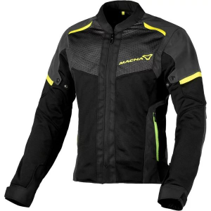 MACNA ORCANO Night Eye™ 2.0 XL női nyári textildzseki – fekete/szürke/sárga, 1, nordicamoto.ro