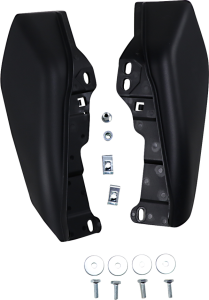 Frame Mounted Heat Deflectors Black