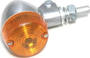 Aluminium Body Marker Lights Round #1 Aluminum, Polished, 1, nordicamoto.ro