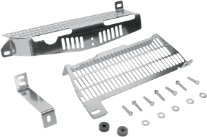 Radiator Guard Brushed Aluminum, 1, nordicamoto.ro
