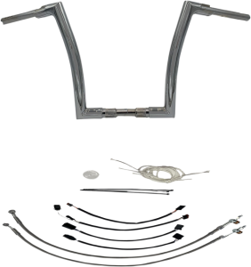 1-1/2(r) Ez Install Flat Top Handlebar Kit Silver, 1, nordicamoto.ro