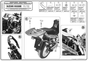 Kappa főváz a SUZUKI GS 500 E '01–'07 és a GS 500 F '04 modellekhez