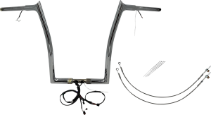 Plug & Play Ez Install 1-1/4(r) Pointed Top Handlebar Kit Silver, 1, nordicamoto.ro