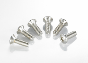 Brake Rotor Bolt Set Silver, Stainless Steel