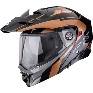 SCORPION ADX-2 KAMPS L Fekete/Réz színű, felhajtható túra-/kalandmotoros sisak, 3, nordicamoto.ro