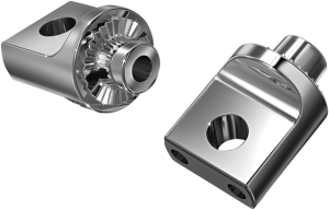 Male-mount Footpeg Adapters Chrome