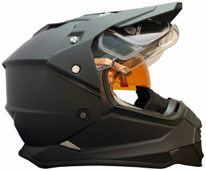 Időtálló SnowTrail motoros sisak, Adventure matt fekete S, 2, nordicamoto.ro