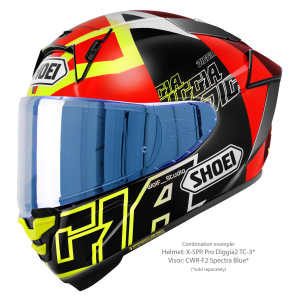 Casca Integrala SHOEI X-SPR PRO DIGGIA2 TC-3 Negru/Rosu/Galben L, 2, nordicamoto.ro