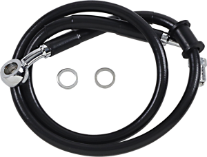 Extended Length Stainless Steel Brake Line Black, Vinyl Coated Oversize [+51 mm (2'')], 1, nordicamoto.ro