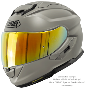 SHOEI GT-AIR3 teljes arcú sisak, krétaszürke, S méret, 3, nordicamoto.ro