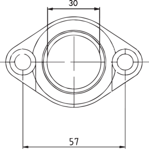 Carburetor Mounting Flange Black