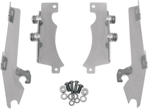 Fats/slim Windshield Trigger-lock Complete Mount Kit Polished, 1, nordicamoto.ro