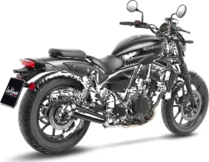 LeoVince Classic Racer Black Edition csúszócső-kipufogórendszer a Kawasaki Eliminatorhoz, 4, nordicamoto.ro
