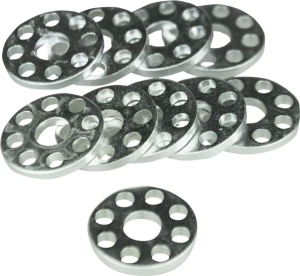 Drilled Washers Silver, 2, nordicamoto.ro