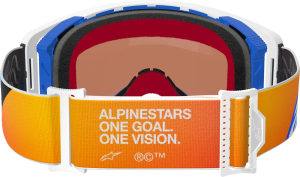 Alpinestars Supertech Corp Abs Vision szemüveg, fehér/narancssárga/kék, 4, nordicamoto.ro