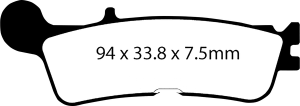 Sintered (r)hh(r) Brake Pads