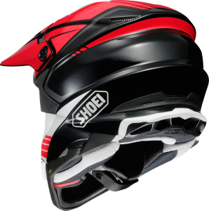 SHOEI VFX-WR 06 JAMMER TC-1 sisak, fekete/piros/fehér, M-es méret, 3, nordicamoto.ro