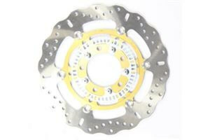 Brake Rotor Gold, Silver, Stainless Steel, 1, nordicamoto.ro