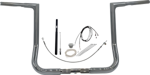 1-1/4(r) Ez Install Flat Top Handlebar Kit Silver, 2, nordicamoto.ro