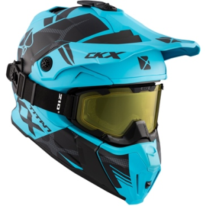 CKX Helmet + Goggles TITAN Climb Mat Light Blue 3XL, 1, nordicamoto.ro