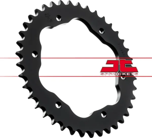 JT SPROCKETS Acél hátsó lánckerék, fekete, 3, nordicamoto.ro