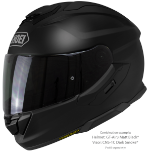 SHOEI GT-AIR3 teljes arcú sisak – matt fekete – S-es méret, 4, nordicamoto.ro