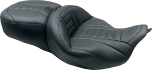 One-piece Deluxe Touring Seat With Removable Backrest Option Black