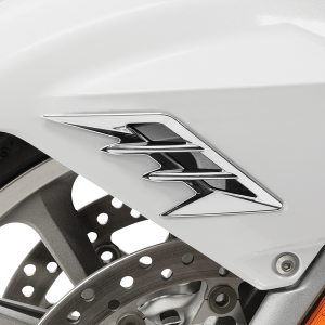 Front Fender Vent Filler Accent Chrome, 1, nordicamoto.ro