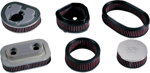 High Flow Replacement Air Filter Black, Red, 1, nordicamoto.ro