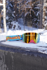 AMOQ Vision Vent+ mágneses síszemüveg, Pizza – piros tükrös, 4, nordicamoto.ro