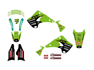 Graphic Kit Team Kawasaki 2021 Green, Black