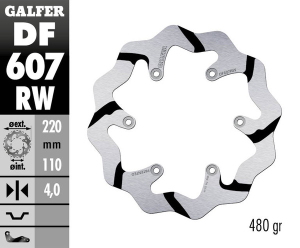 KTM SX85/125 – 600 Galfer barázdált hátsó féklemez, nordicamoto.ro