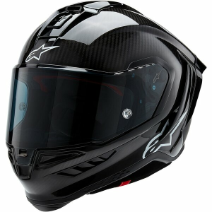 ALPINESTARS SUPERTECH R10 CARBON SOLID fekete teljes arcú sport sisak