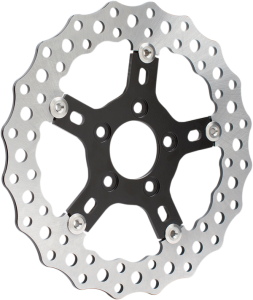 Jagged Floating Rotor Black, Silver, 3, nordicamoto.ro