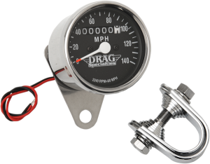 2.4(r) Mini Mechanical Speedometer Black