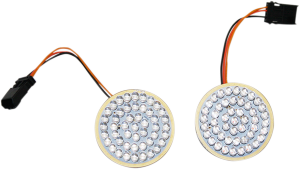 Front Dynamic Ringz Led Turn Signal Insert Amber, White, 1, nordicamoto.ro