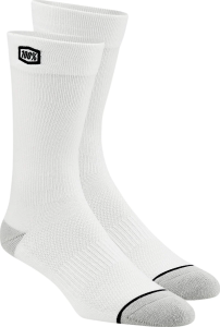 100% Solid Socks White 
