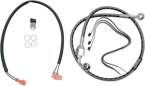 Stock-length Rear Brake Line Silver