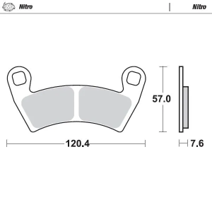 Fékbetétek Nitro ATV-khez, 1, nordicamoto.ro