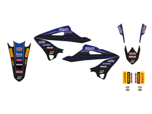 Blackbird Racing Replica Factory Team Yamaha 2022 Graphics Kit Black, Blue, 2, nordicamoto.ro